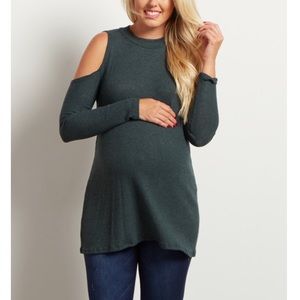Maternity cold shoulder top Pinkblush